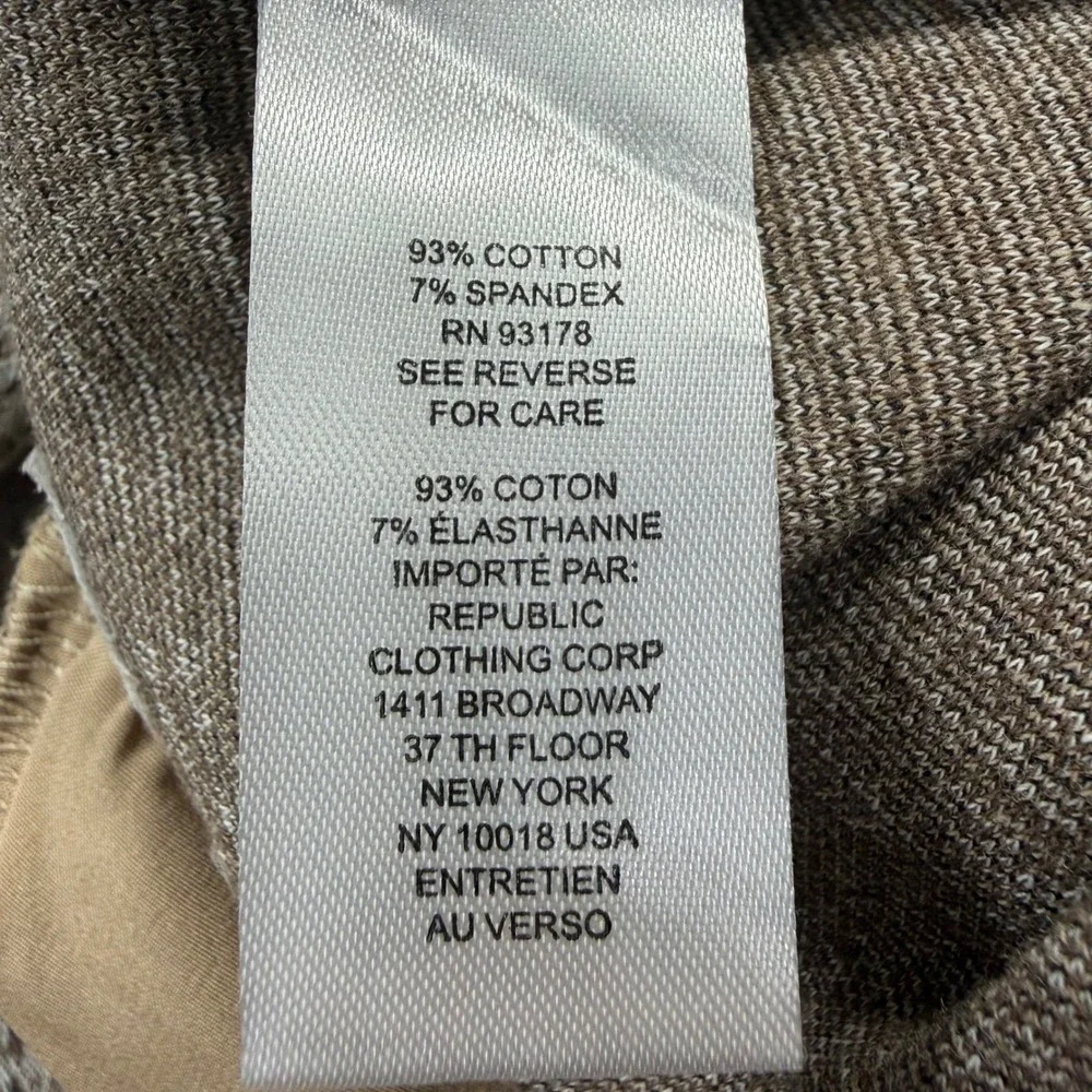 Truth by Republic Wide Leg Pants Womens Small Taupe Glen Plaid NWT - Picture 7 of 12